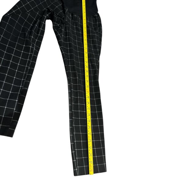 OLD NAVY Maternity Pants Trousers Size 0 Black White Squares Pockets Cotton - Picture 6 of 7